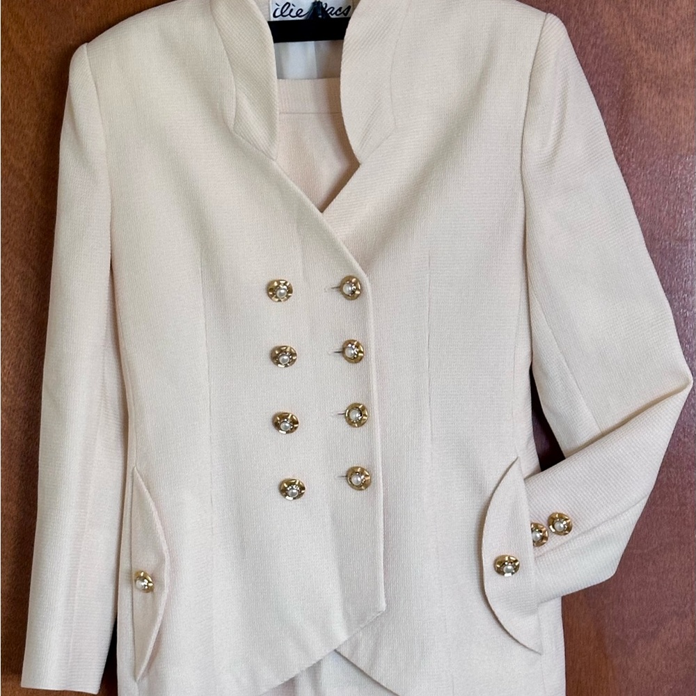 Ilie Wacs Double Breasted Wool Suit